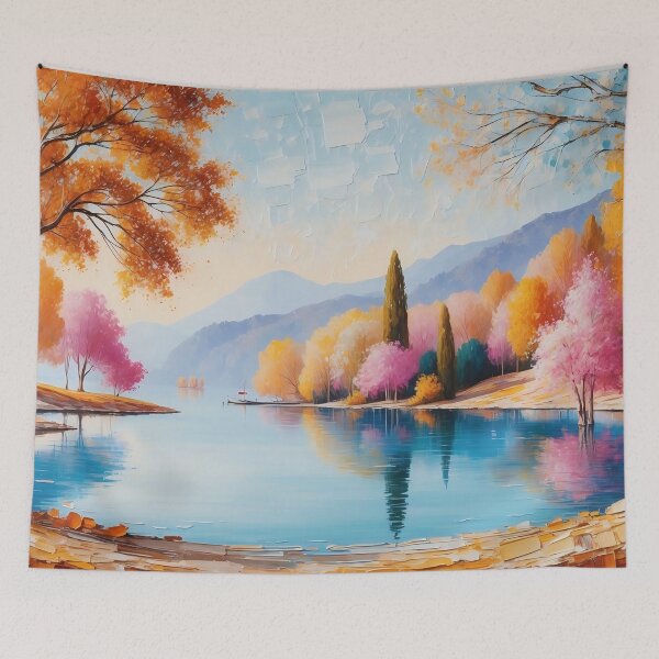 Item preview, Autumn Serenity by the Lakeside designed and sold by ArtComixHaven.