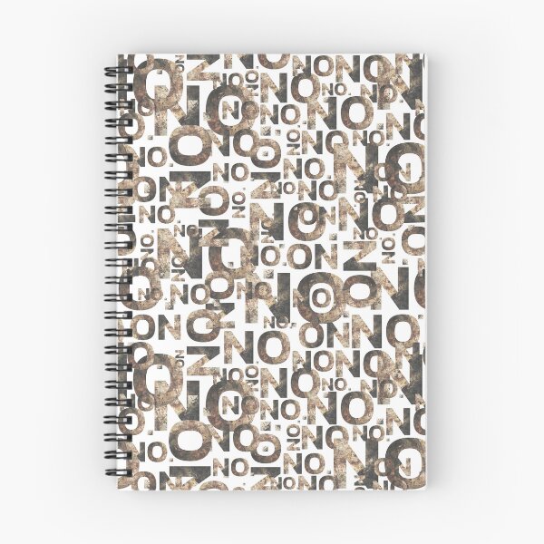 Item preview, "No" pattern | word pattern | Brown grunge texture designed and sold by GeorgetaHere.