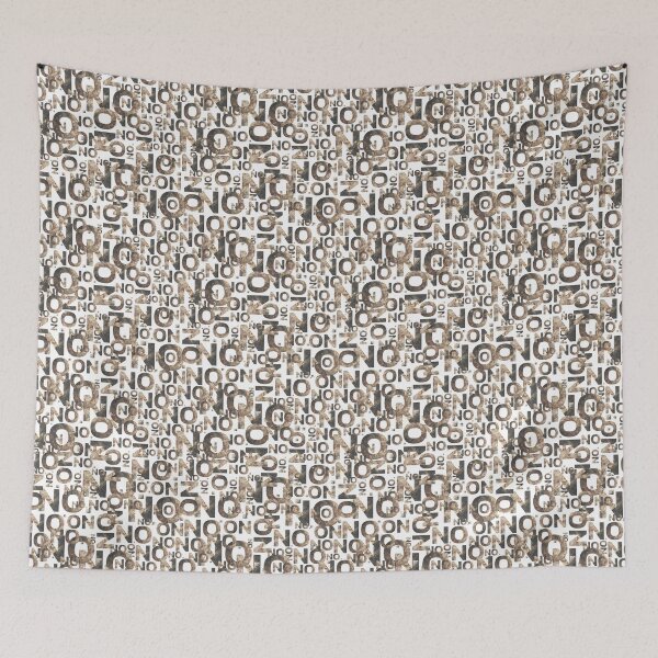 Item preview, "No" pattern | word pattern | Brown grunge texture designed and sold by GeorgetaHere.