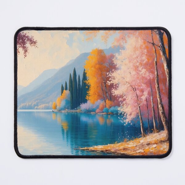 Item preview, Title: Autumn's Reflections on Tranquil Waters designed and sold by ArtComixHaven.