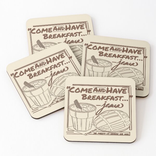 Item preview,  Come and Have Breakfast [Concha & Horchata de Arroz] Line Art Version designed and sold by alittlecafecito.