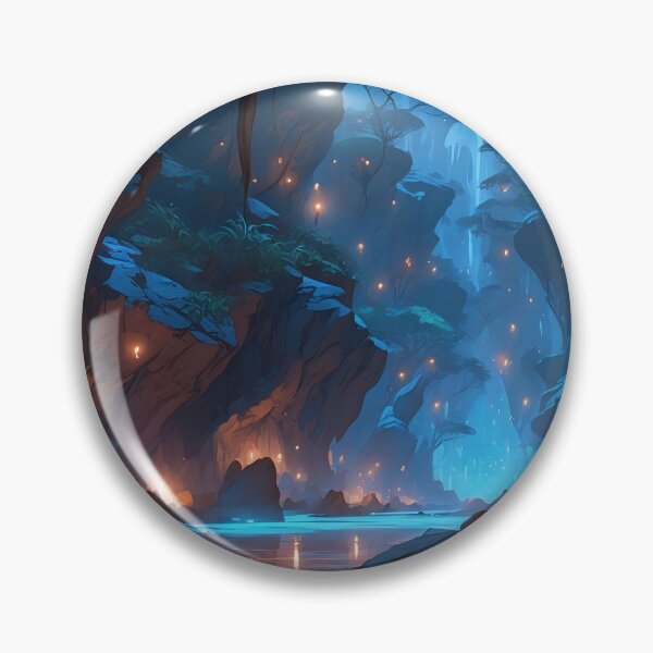 Item preview, Title: Enchanted Cavern A Mystical Evening Journey designed and sold by ArtComixHaven.