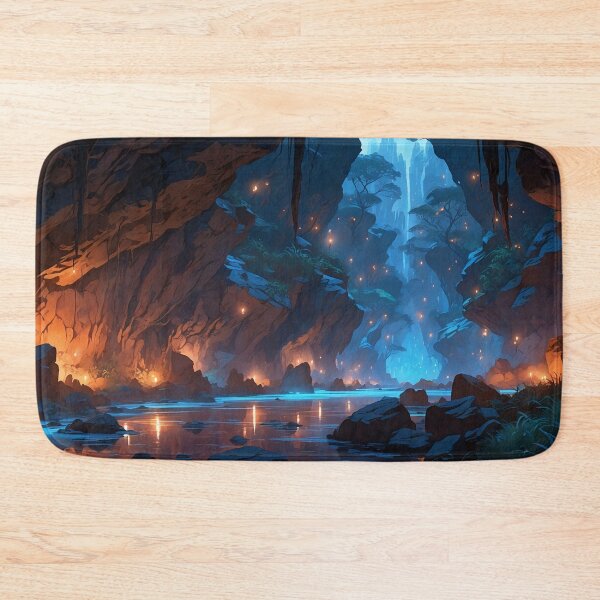 Item preview, Title: Enchanted Cavern A Mystical Evening Journey designed and sold by ArtComixHaven.