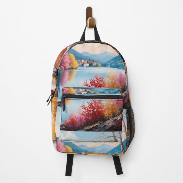Item preview, Autumn by the Lake: A Serene Watercolour Landscape designed and sold by ArtComixHaven.