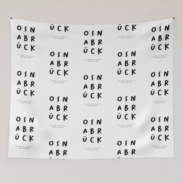 Item preview, Osnabrück | Typography Design | Design Map Coordinates designed and sold by RM-Journey.