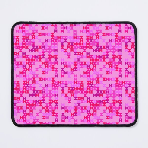Item preview, Plentiful Semicircle Hourglass Symbols Pink Tone Geometry designed and sold by EvergreenMotifs.