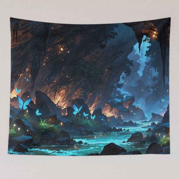 Item preview, Mystic Cavern: A Luminescent Wilderness designed and sold by ArtComixHaven.
