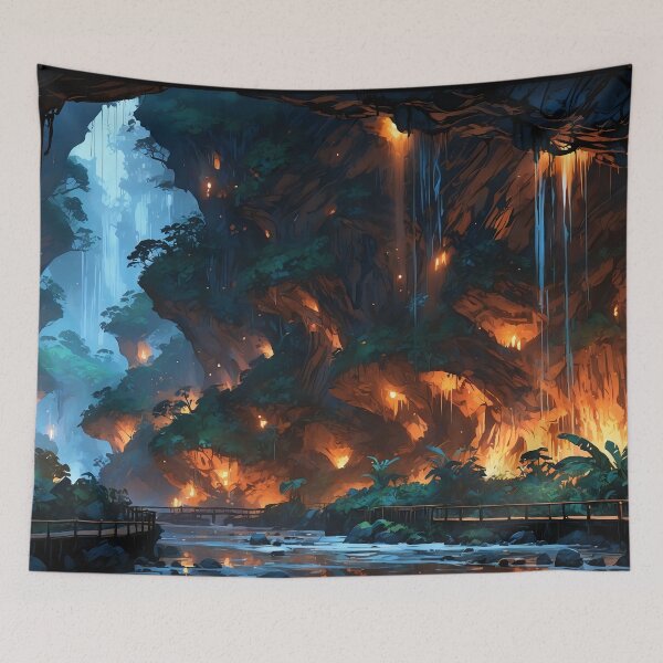 Item preview, Eternal Twilight: Flames and Falls designed and sold by ArtComixHaven.