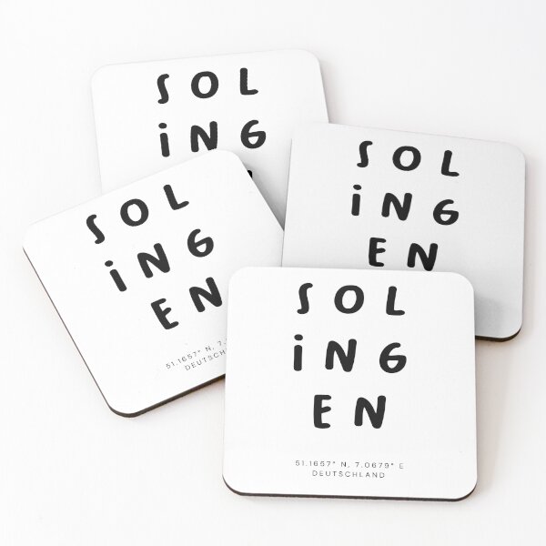 Item preview, Solingen | Typography Design | Design Map Coordinates designed and sold by RM-Journey.