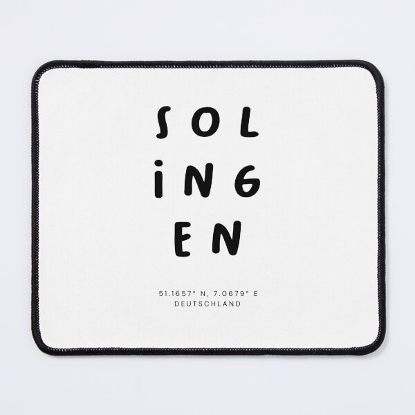 Item preview, Solingen | Typography Design | Design Map Coordinates designed and sold by RM-Journey.