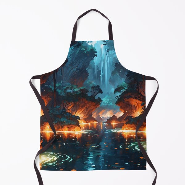 Item preview, Enchanted Flames: A Mystical River Journey designed and sold by ArtComixHaven.