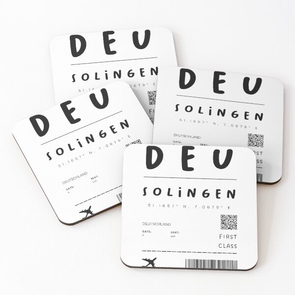 Artikelvorschau, Solingen | Flugticket Design | Reisen | Touristen entworfen und verkauft von RM-Journey.