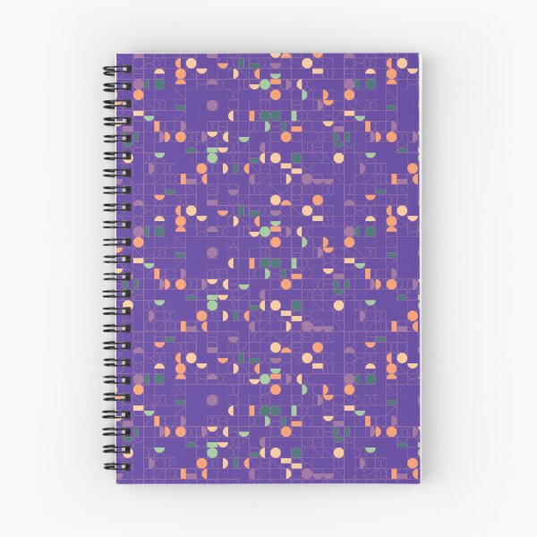 Item preview, Random Colorful Moon Phase Geometric Pattern Purple designed and sold by EvergreenMotifs.