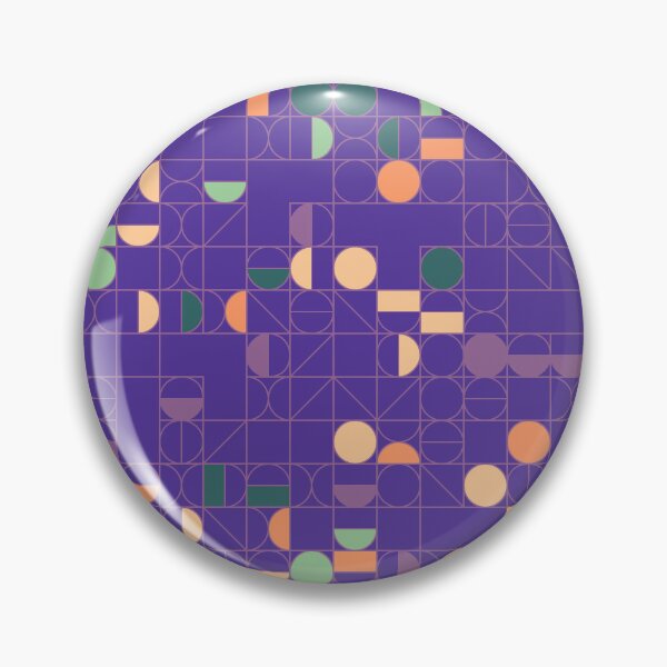 Item preview, Random Colorful Moon Phase Geometric Pattern Purple designed and sold by EvergreenMotifs.