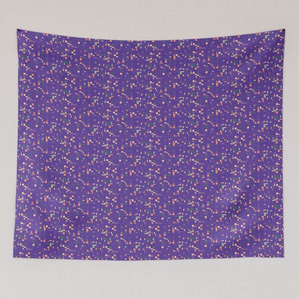 Item preview, Random Colorful Moon Phase Geometric Pattern Purple designed and sold by EvergreenMotifs.