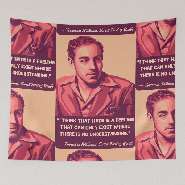 Item preview, Tennessee Williams Portrait and Quote designed and sold by Unhinged Heather.
