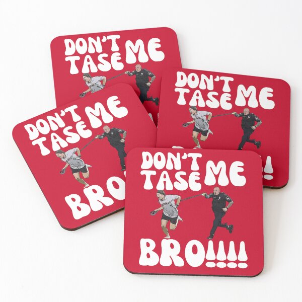 Item preview, Funny Don't Tase Me Bro, Comical Police Chase, Humorous Arrest Graphic, Hilarious Cop and Runner, Baseball Fan designed and sold by RiffRaffGraffix.