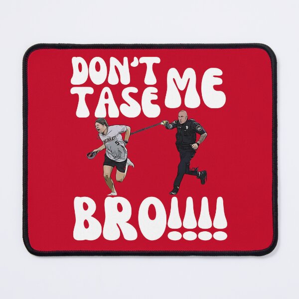 Item preview, Funny Don't Tase Me Bro, Comical Police Chase, Humorous Arrest Graphic, Hilarious Cop and Runner, Baseball Fan designed and sold by RiffRaffGraffix.