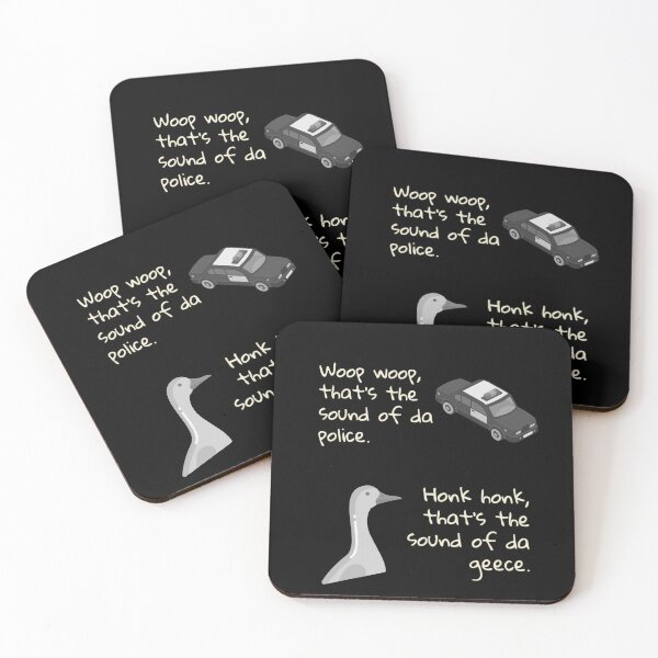 Item preview, Police Geese  B/W designed and sold by ClanRaeDesign.