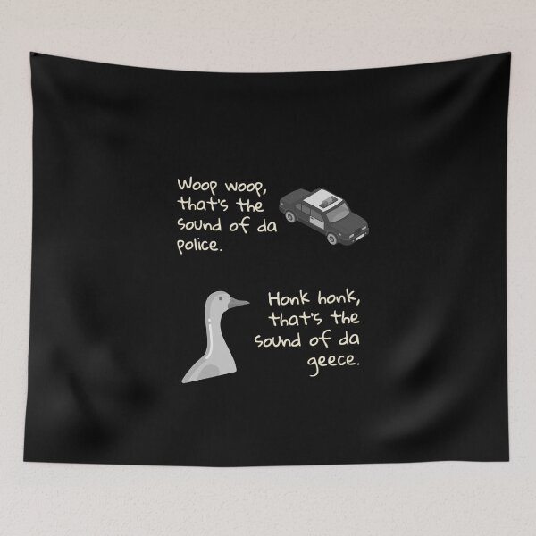 Item preview, Police Geese  B/W designed and sold by ClanRaeDesign.