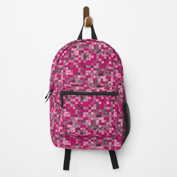 Item preview, Random Colorful Moon Phase Geometric Pattern Hot Pink designed and sold by EvergreenMotifs.