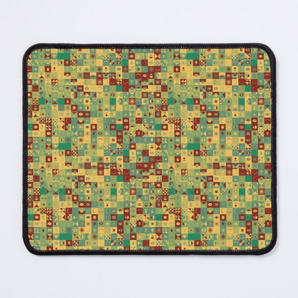 Item preview, Plentiful Random Symbols Vintage Replica Faded Tones Geometry designed and sold by EvergreenMotifs.