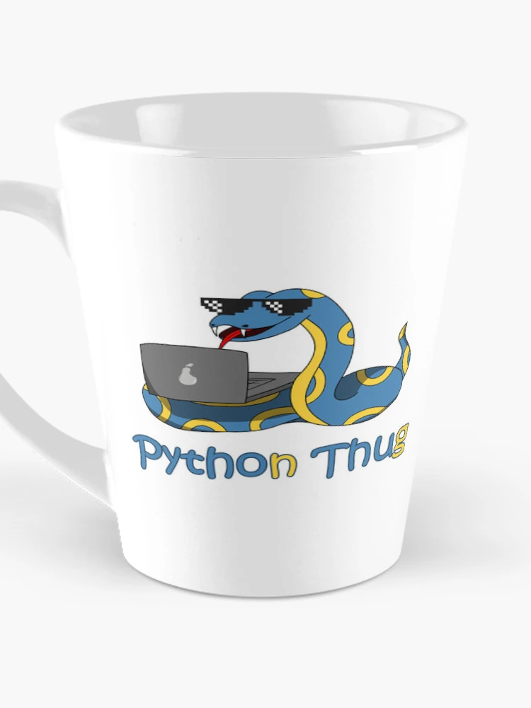 Aperçu 3 sur 4. Mug à café avec l'œuvre Voyou Python créée et vendue par Reesh-Store.