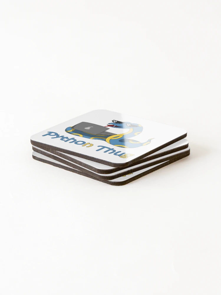 Thumbnail 4 of 5, Coasters (Set of 4), Python Thug designed and sold by Reesh-Store.
