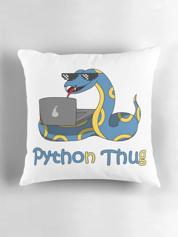 Thumbnail 3 of 4, Pillow, Python Thug designed and sold by Reesh-Store.
