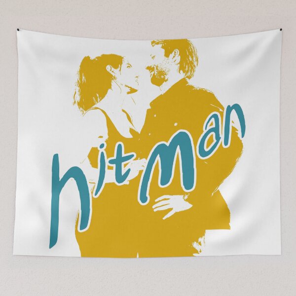 Item preview, Hit Man movie design Glen Powell and Adria Arjona designed and sold by ironpalette.