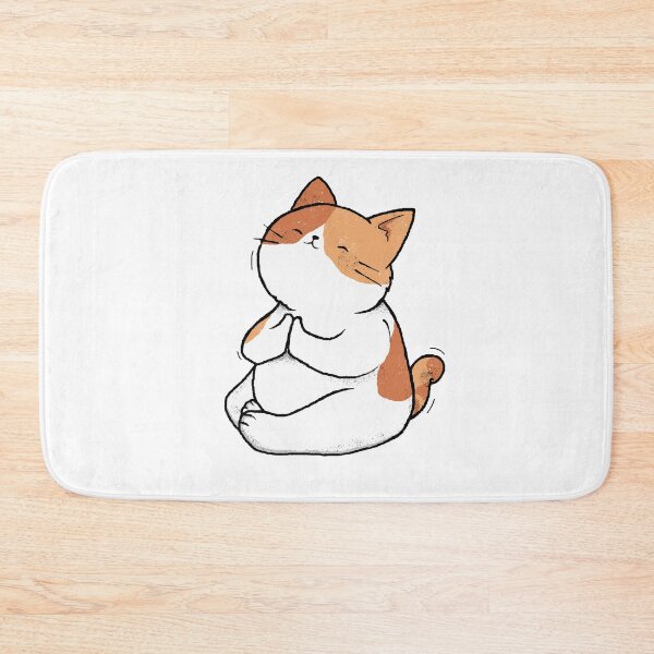 Item preview, cat namaste meditating designed and sold by massingso.