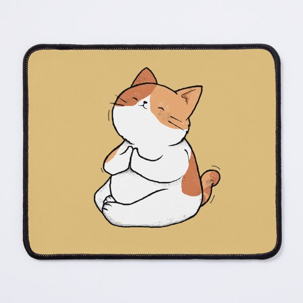 Item preview, cat namaste meditating designed and sold by massingso.