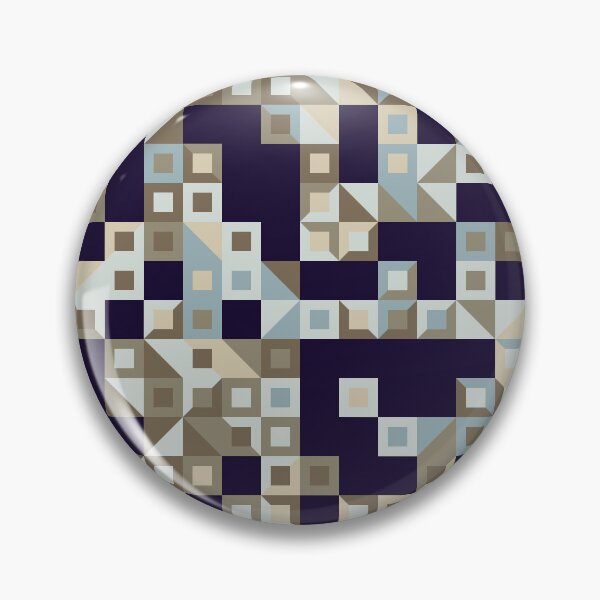 Item preview, Multicolor Alternating Style Geometric Tiles Navy Blue designed and sold by EvergreenMotifs.