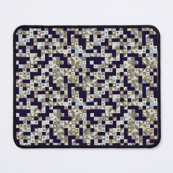 Item preview, Multicolor Alternating Style Geometric Tiles Navy Blue designed and sold by EvergreenMotifs.