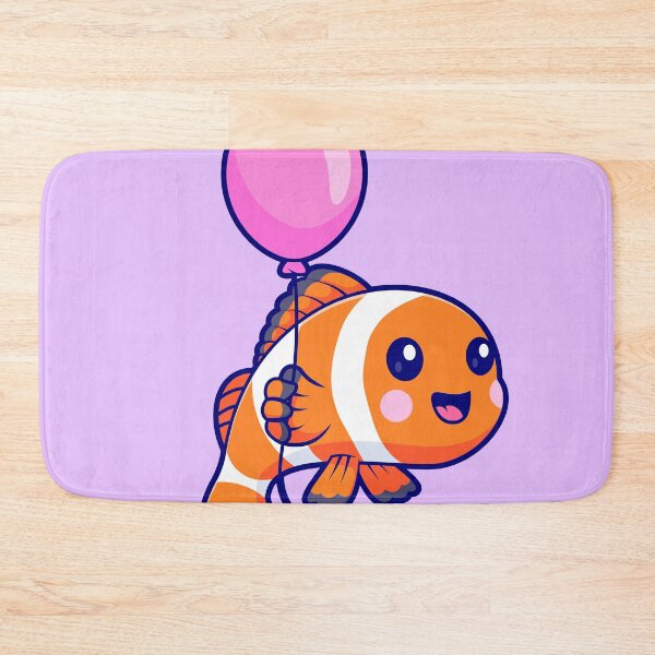 Item preview, Cute Clown Fish Swimming with Balloon: Cartoon Vector Icon Illustration designed and sold by hjian8219.