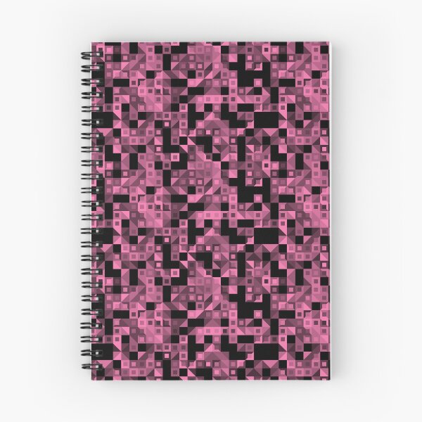 Item preview, Black & Varying Pink Alternating Style Frames Geometric Tiles designed and sold by EvergreenMotifs.