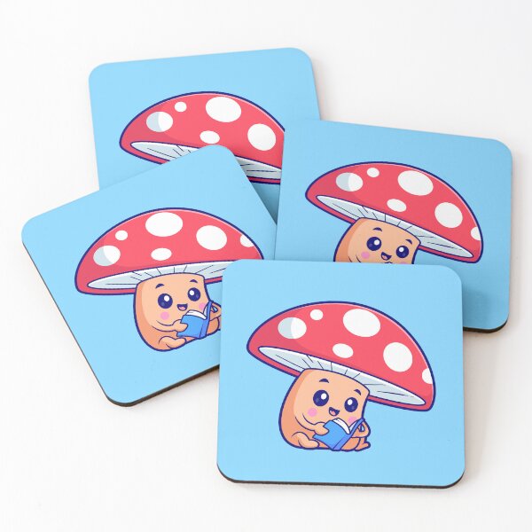 Item preview, Cute Mushroom Reading Book: Cartoon Vector Icon Illustration designed and sold by hjian8219.