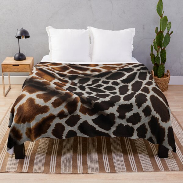 Item preview, imitation wild giraffe skin, animal leather in brown tones, animal print style designed and sold by Carlos Gudino.