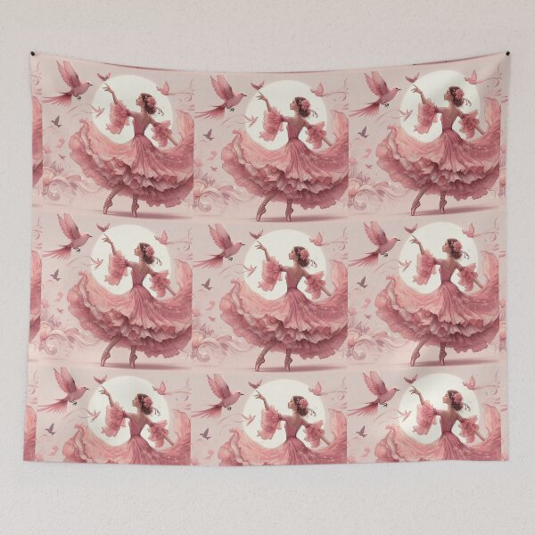 Item preview, Girl Dancing Flamenco designed and sold by AIrtisticPrints.