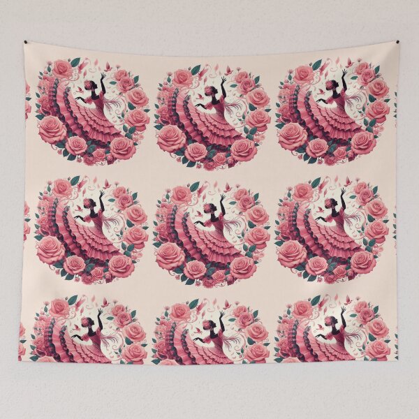 Item preview, Girl Dancing Flamenco designed and sold by AIrtisticPrints.