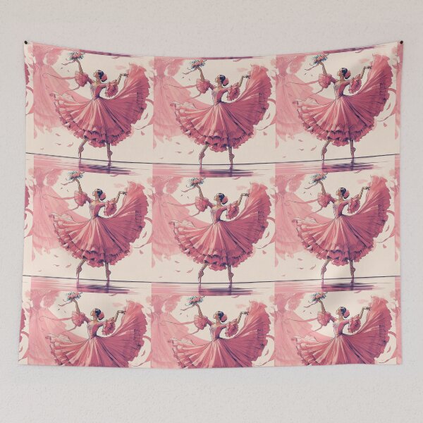 Item preview, Girl Dancing Flamenco designed and sold by AIrtisticPrints.