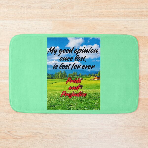 Item preview, Pride and Prejudice Quote designed and sold by MountainAndSea.