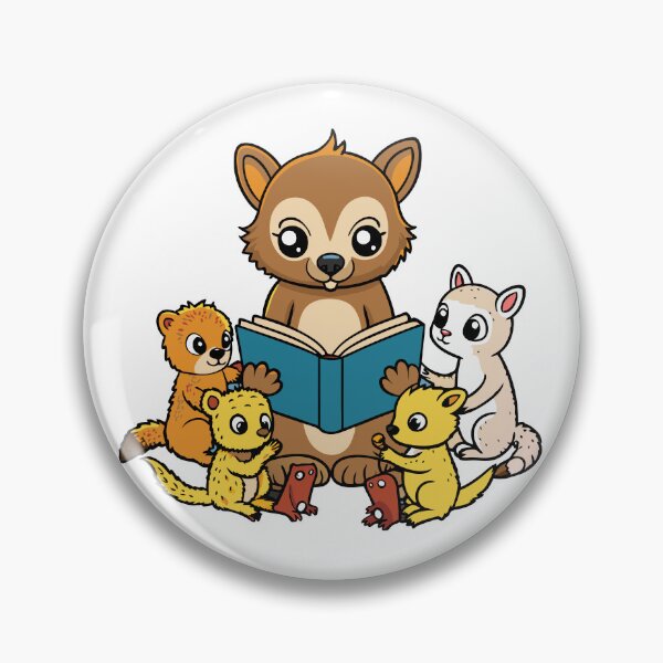 Item preview, Fluffy Olinguito Reading to Forest Friends designed and sold by omerfdln34.