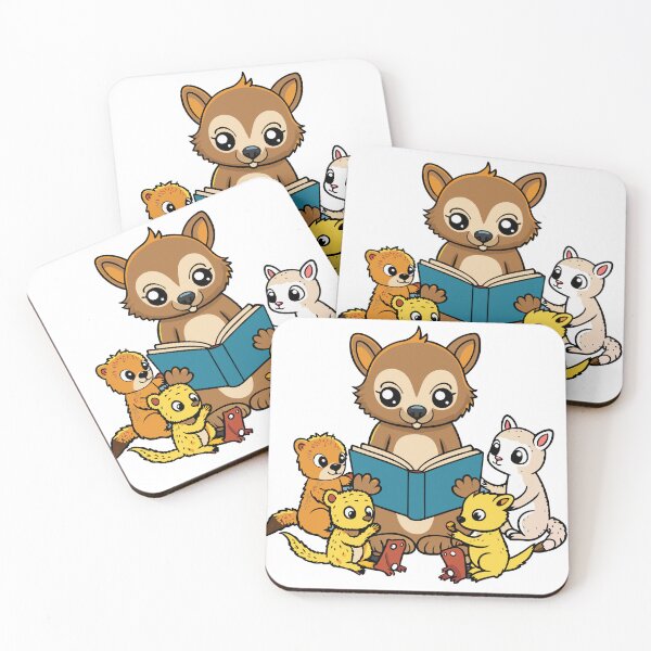 Item preview, Fluffy Olinguito Reading to Forest Friends designed and sold by omerfdln34.
