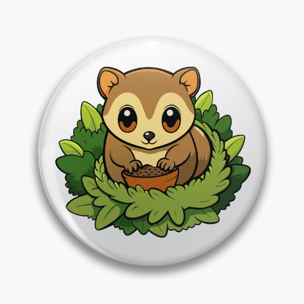 Item preview, Fluffy Olinguito Building a Mossy Nest designed and sold by omerfdln34.