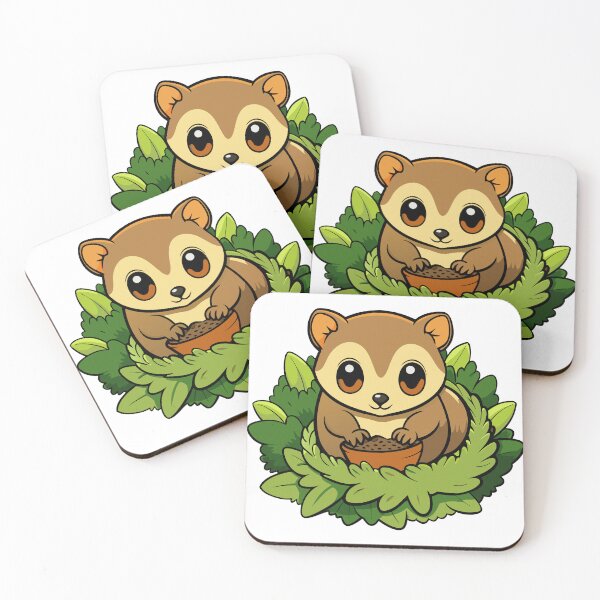Item preview, Fluffy Olinguito Building a Mossy Nest designed and sold by omerfdln34.