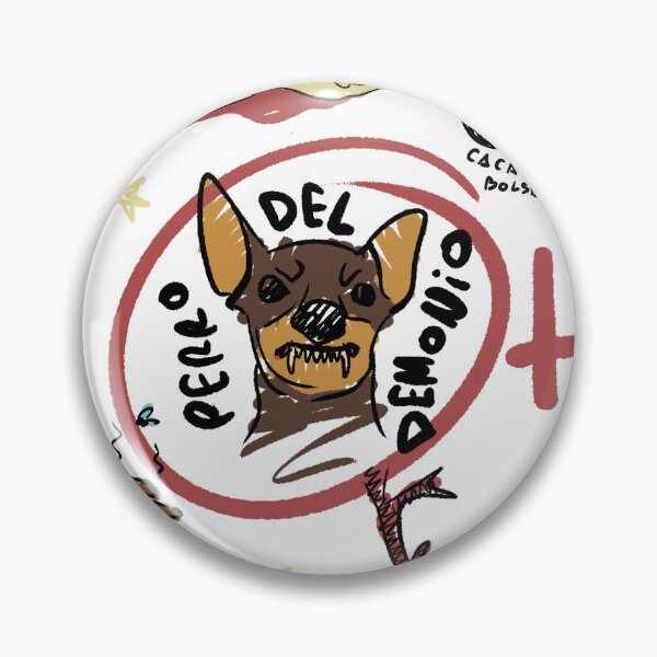 Artikelvorschau, Pin von Remo, dem Hund des Dämons IV entworfen und verkauft von La Tienda de Cthupu.