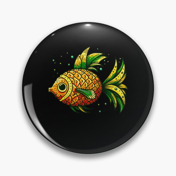 Item preview, Funny ananas fish vintage Design designed and sold by BestDesignscool.
