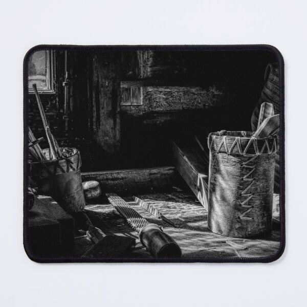 Item preview, Canoe Making Shop, Fort William, Ontario 2 BW designed and sold by jrtwynam.