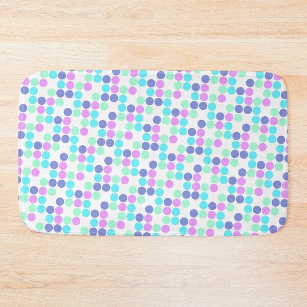 Item preview, Random Colorful Sequenced Dots White Base Background designed and sold by EvergreenMotifs.
